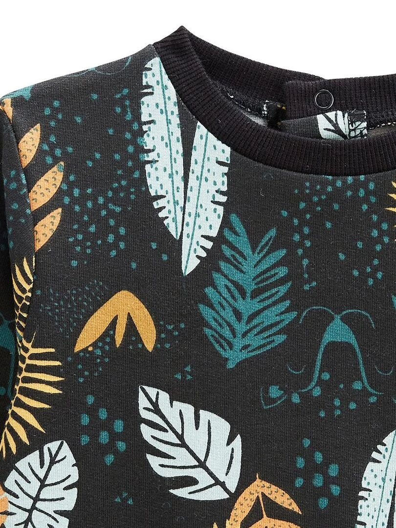 Ensemble bébé sweat shirt et pantalon Petit Bavard   Camel