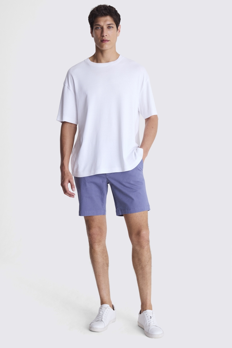 Slim Fit Grey Chino Short   Buy Online at Moss