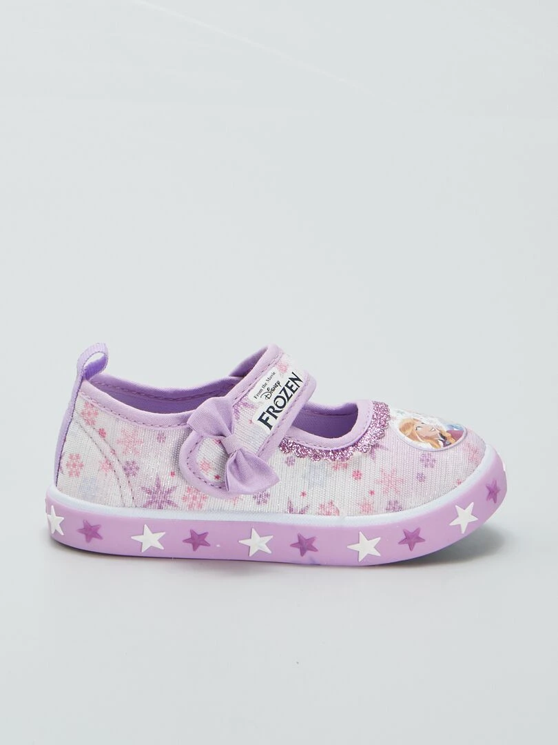 Ballerines en toile 'Reine des Neiges' Violet