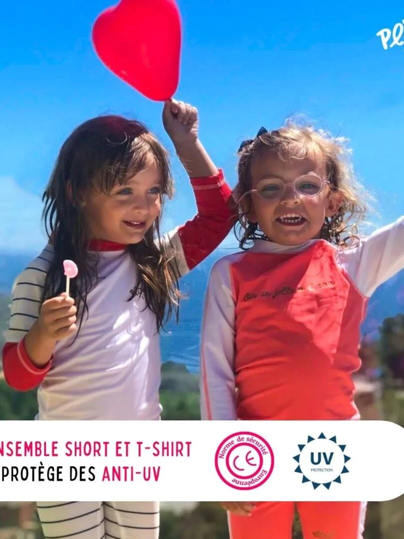 Ensemble enfant Anti UV fille : Sunny Orange   Orange