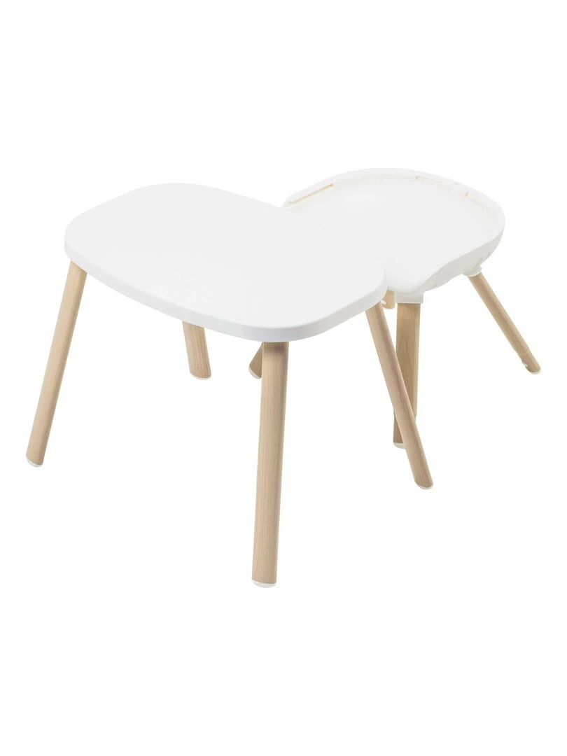 Chaise haute évolutive Moa Eco  8 en 1 (Chaise Haute/réhausseur/tabouret/bureau)  Beyond white   Blanc