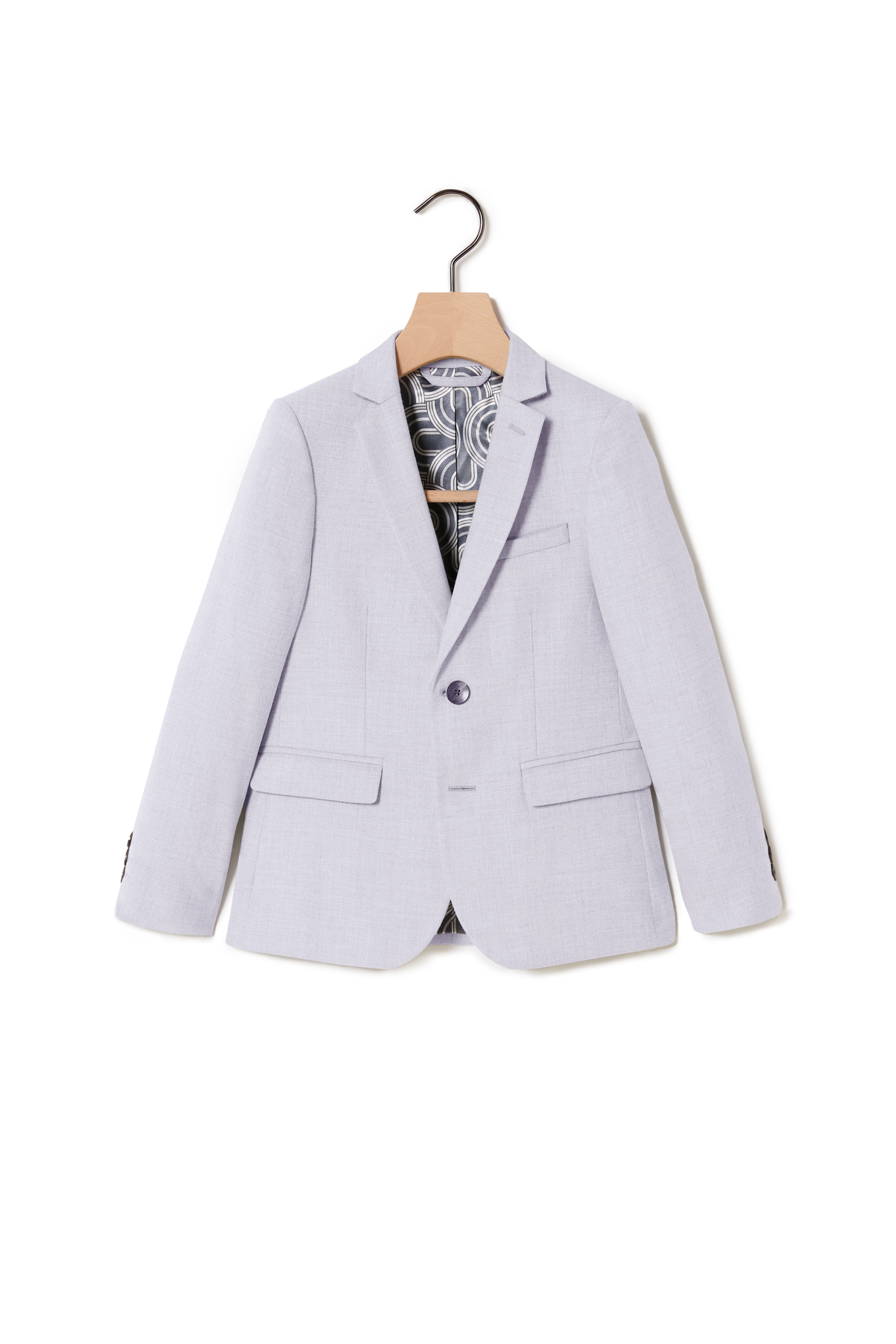 Boys Light Grey Flannel Jacket   Buy Online at Moss