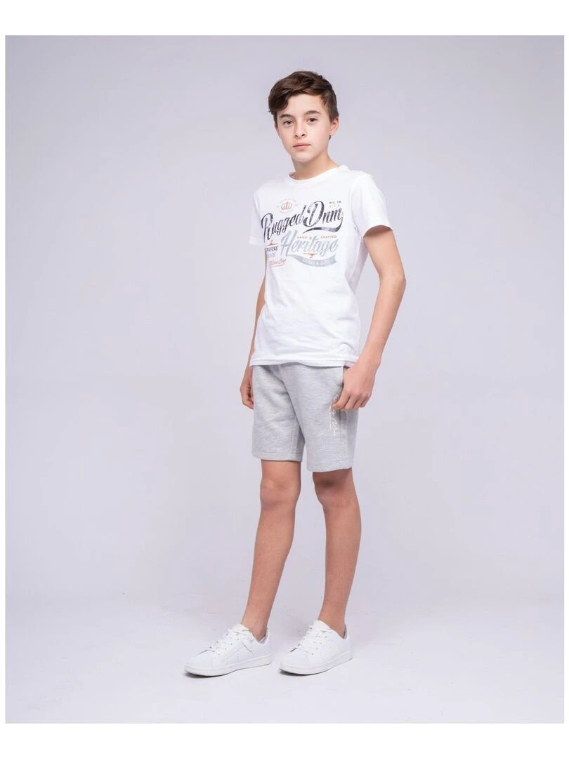 Bermuda molleton BELLO J   Gris chiné