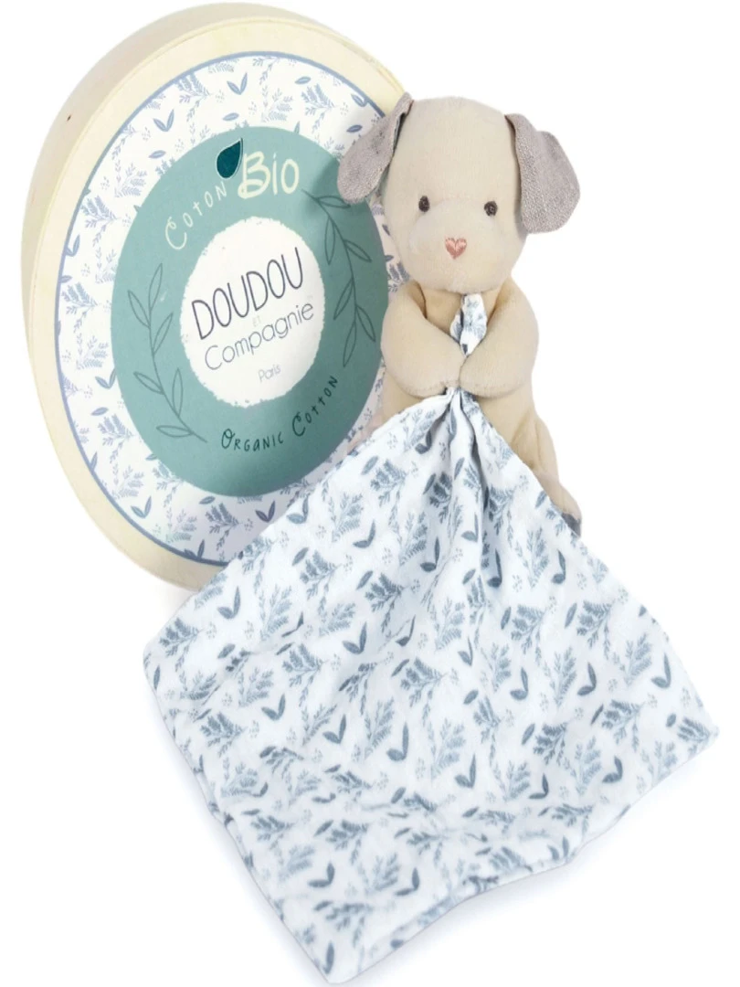 Coffret doudou chien bleu Doudou botanic N/A