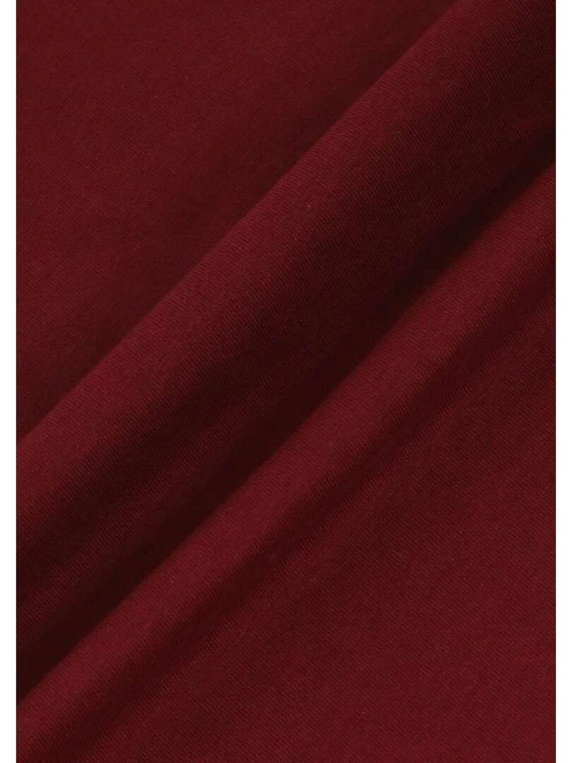 KAPORAL   T shirt coton col rond   Bordeaux