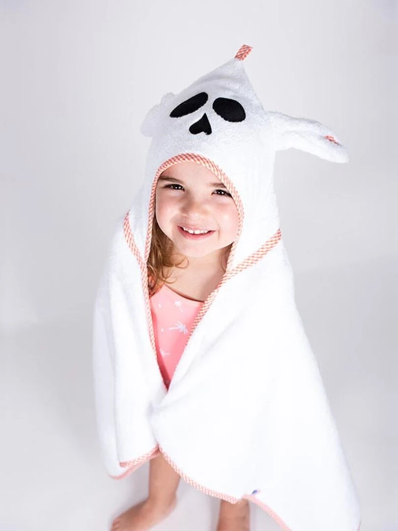 Cape De Bain En Coton Bio Alaska Blanc
