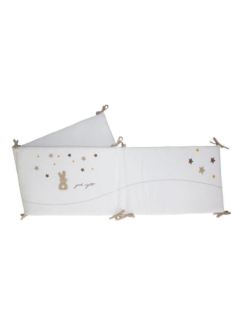 Tour de lit "ETOILE" LES CHATOUNETS Blanc