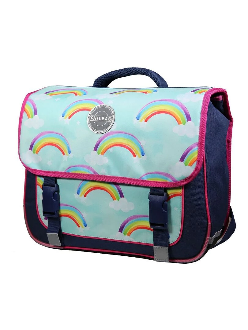 BAGTROTTER Cartable 38 cm Phileas Arc En Ciel Bleu Système Smart Comfort Bleu
