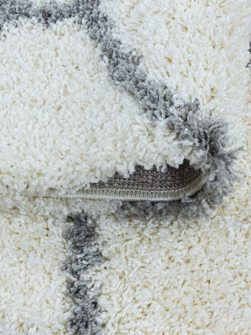 Tapis shaggy SCANDINAV A OEKO TEX®   Ecru