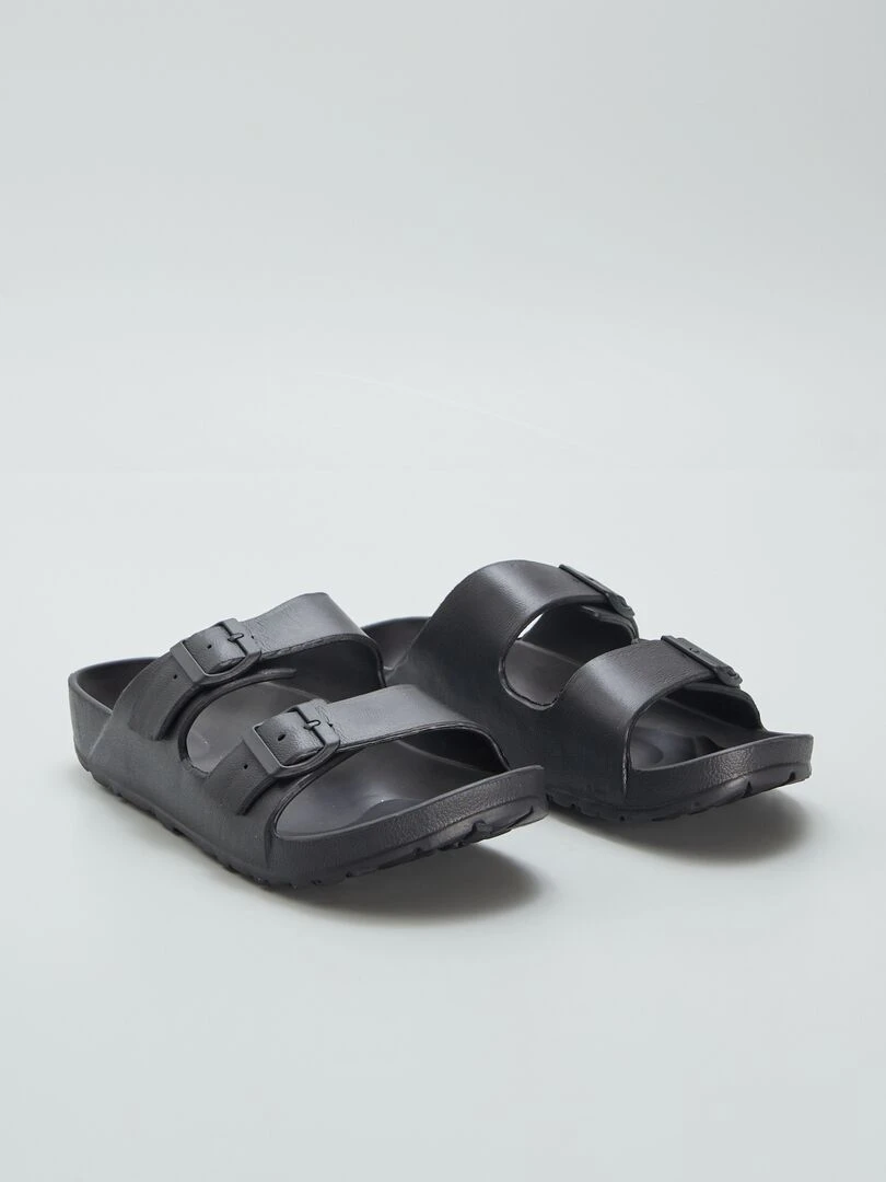 Sandales à double brides Noir