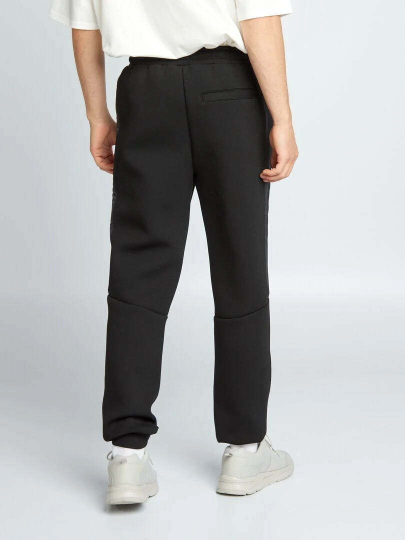 Pantalon de jogging bi matière   Noir