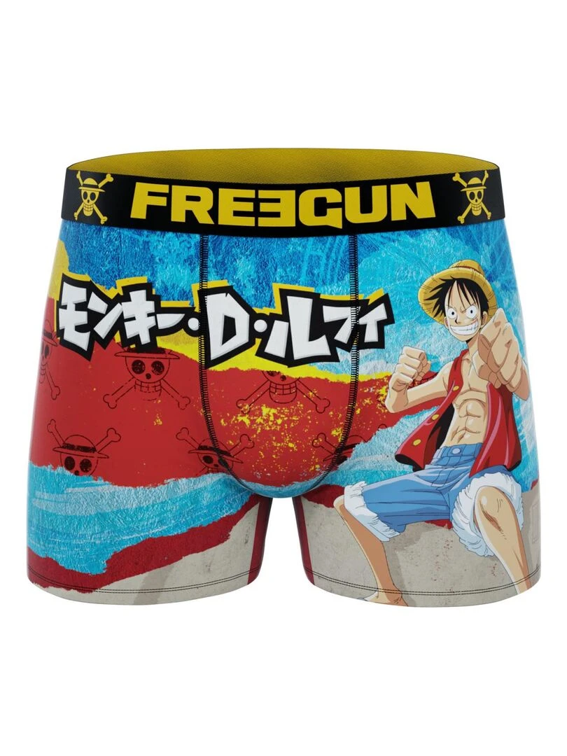 Lot de 4 boxers enfant One Piece Freegun   Orange