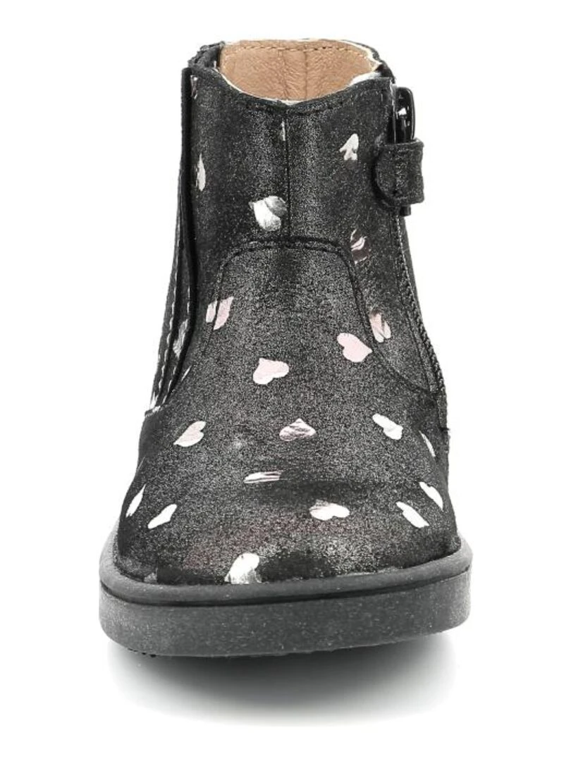 Boots Cuir Welsea   Noir