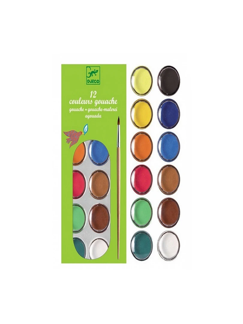 Peinture Palette De 12 Couleurs Gouache N/A