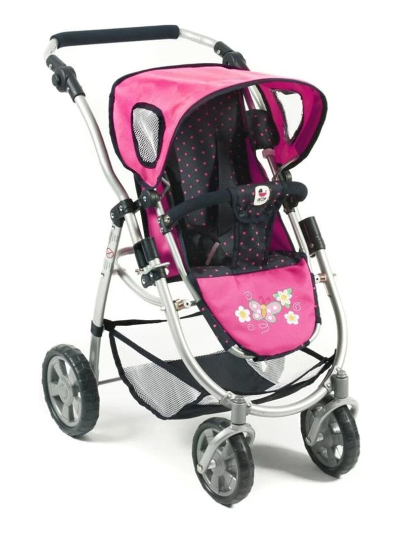 La poussette pour poupées  combinée 3 en 1 EMOTION "ALL IN"   Marine et rose à pois   N/A
