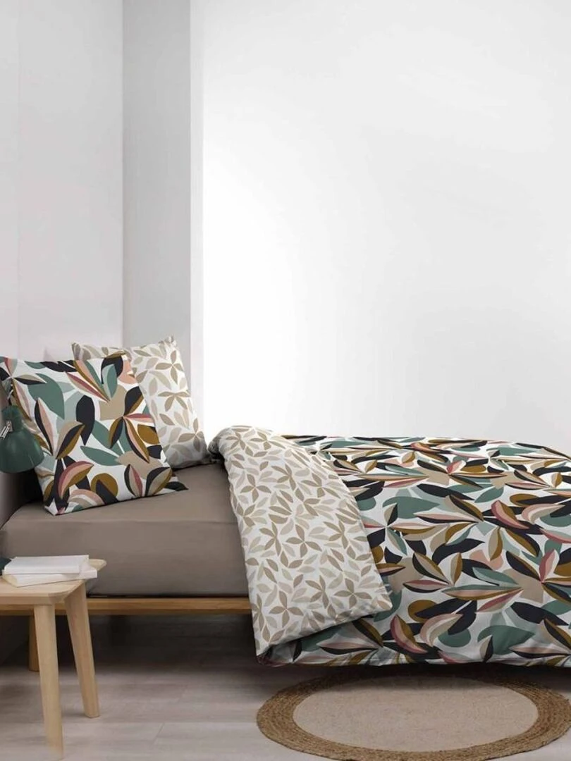 Housse de couette  + taie(s) Lavinia coton 57 fils   Bleu
