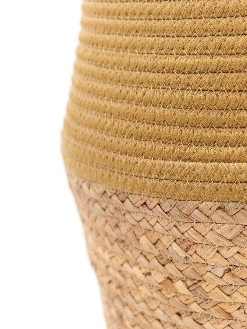 Panier long tressé 'LA FACTORY' 'TODAY'   Bronze