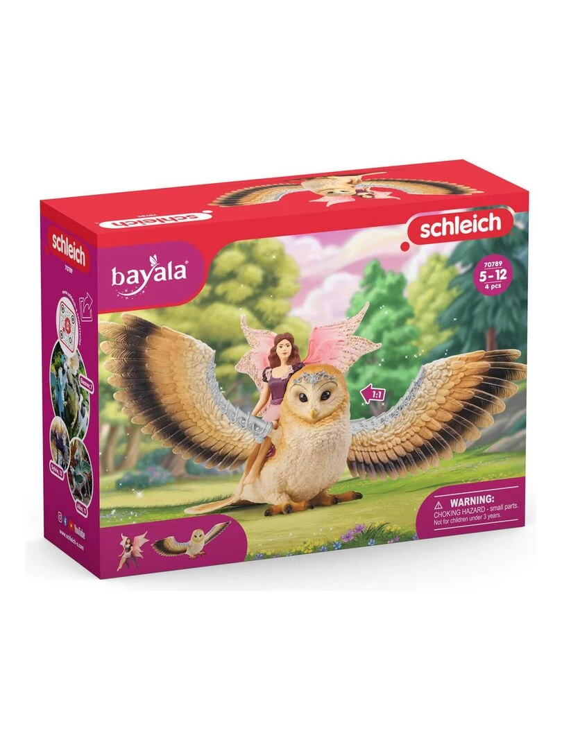 Figurines Bayala : Elfe à dos de chouette scintillante   N/A