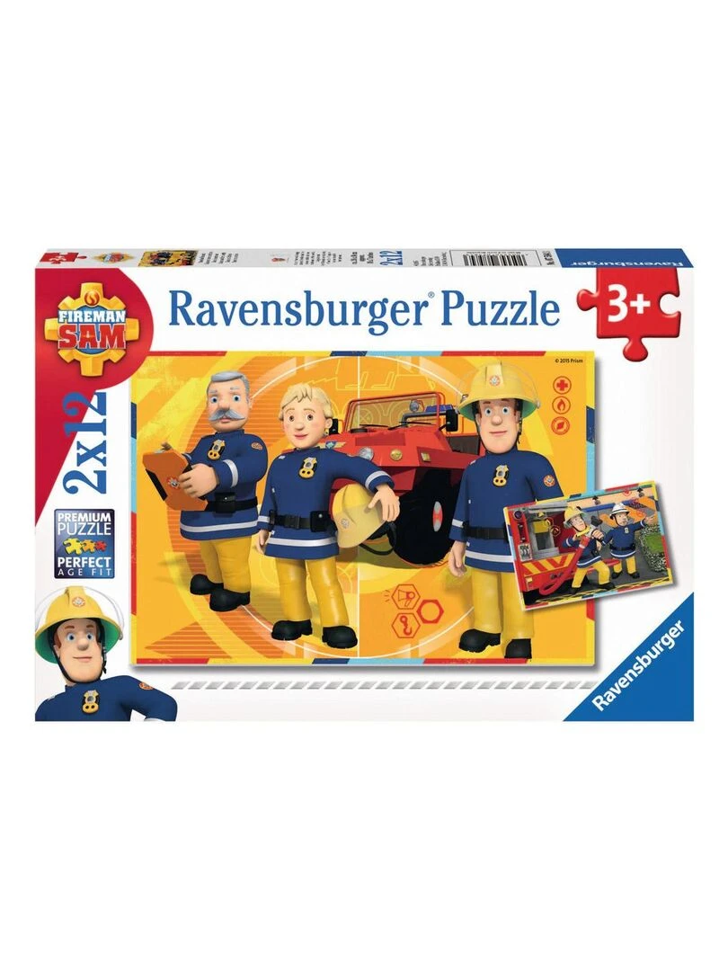 Puzzle 2x12p Sam en intervention Sam le pompier   N/A