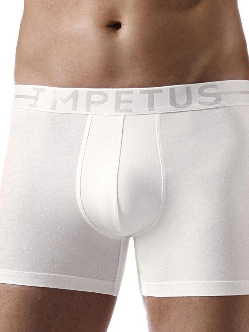 Boxer coton stretch Essentials   Blanc