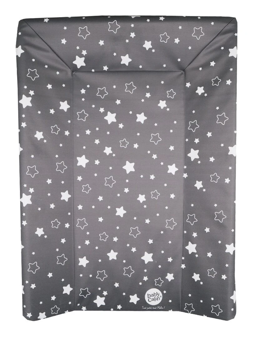 Matelas à langer Luxe 50x70 cm Gris anthracite étoilé + toise Gris