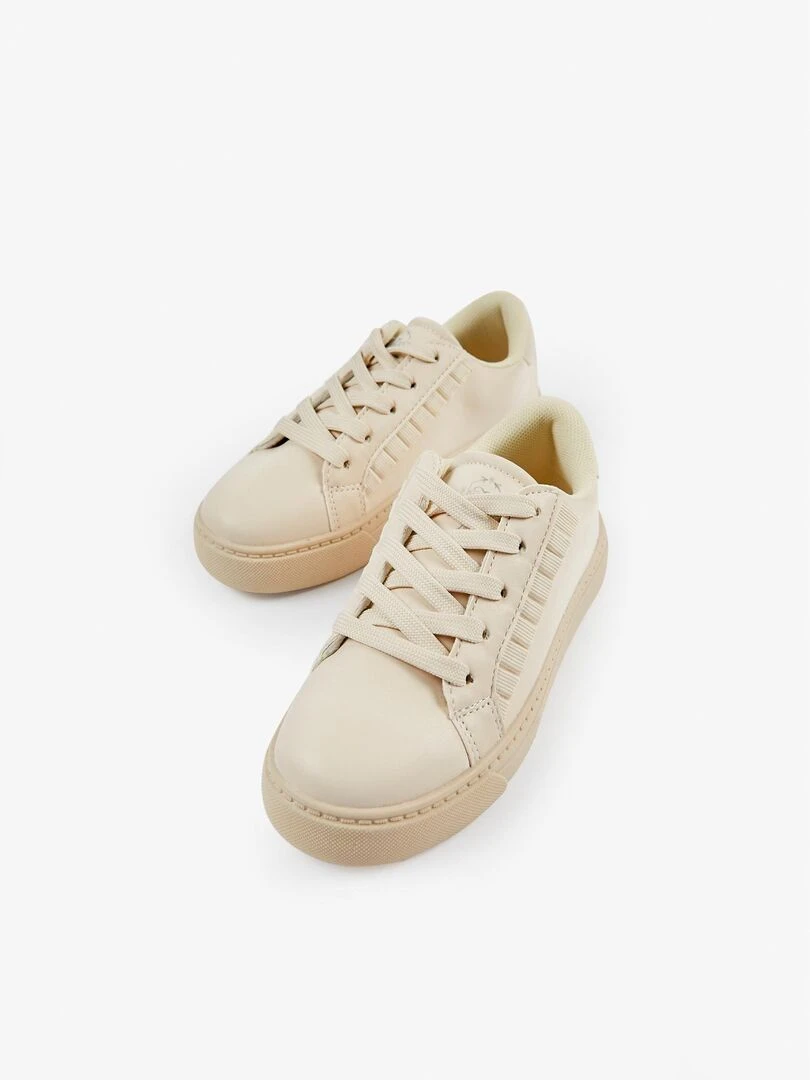 Baskets à Volants Fille ALPINE LUXURY Beige clair