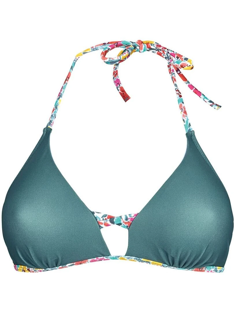 Haut de maillot triangle LAVANDOU Brigitte Bardot Bain Vert