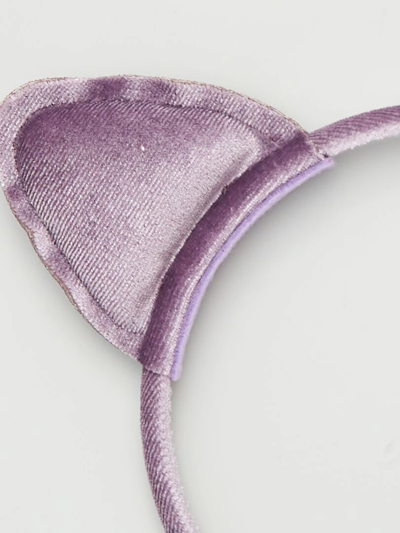 Serre tête oreille de chat Violet