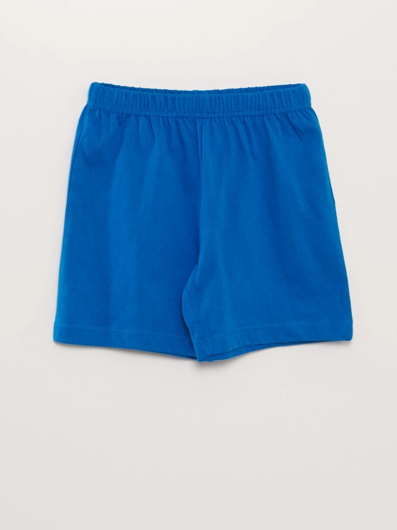 Pyjama short 'Mickey Mouse'   2 pièces   Bleu/blanc