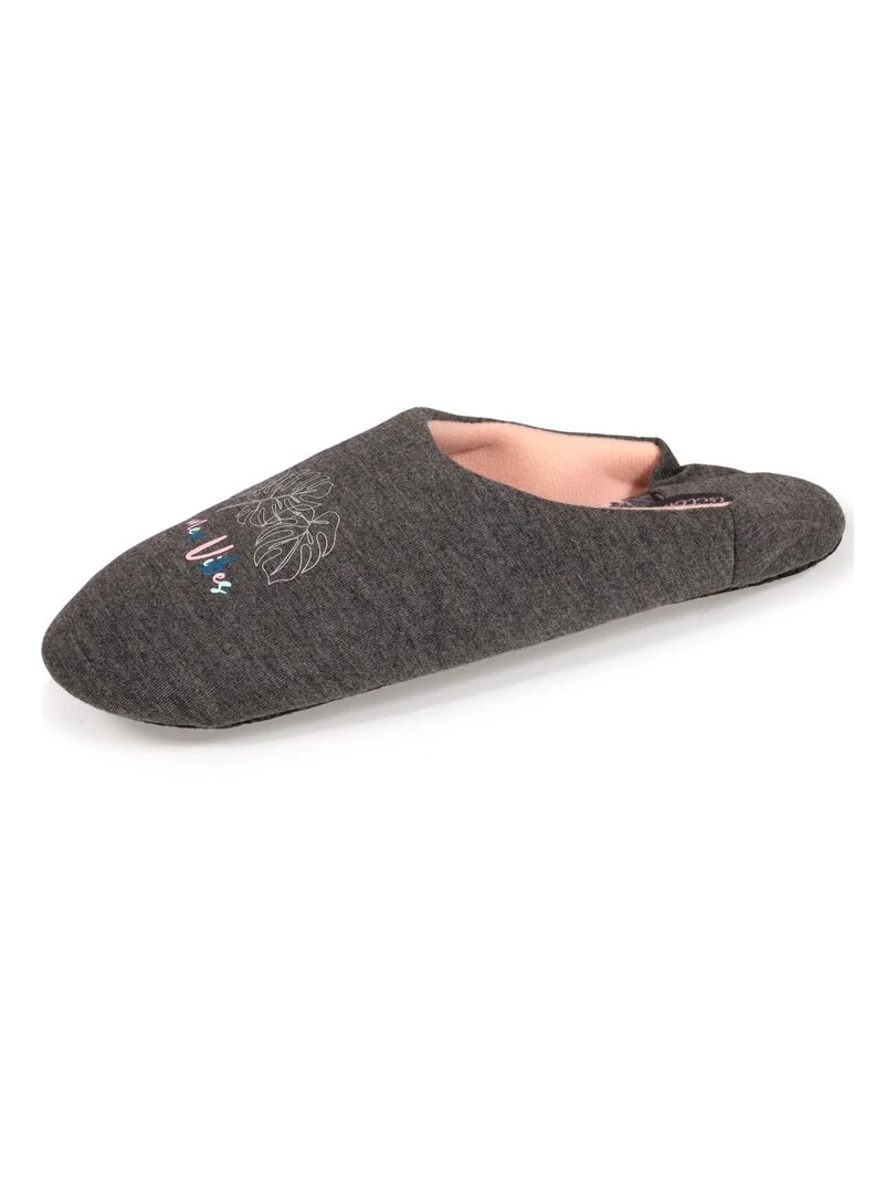 Chaussons Babouches Femme Gris Summer vibes Gris chiné