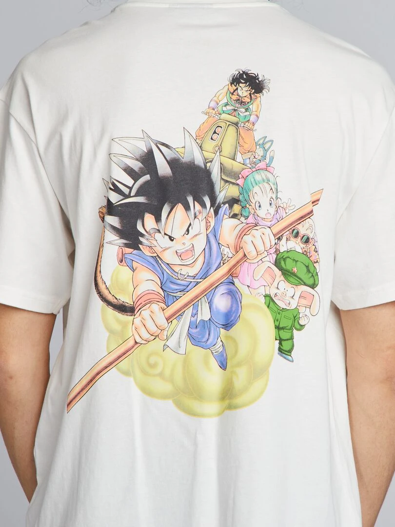 T shirt oversize en coton 'Dragon Ball Z'   blanc