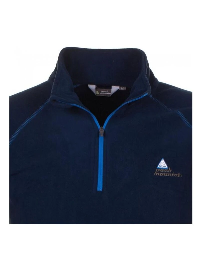 Sweat polaire homme CAFINE   PEAK MOUNTAIN   Bleu marine