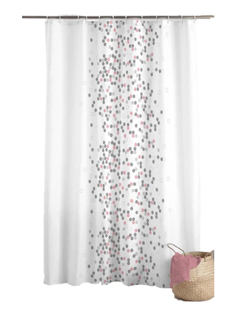 Rideau de douche Bulle Effervescence Blanc