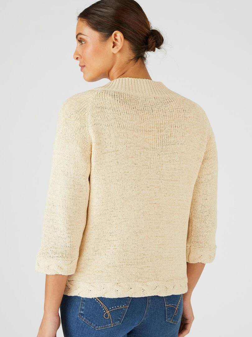 Gilet boléro manches 3/4   Damart   Beige