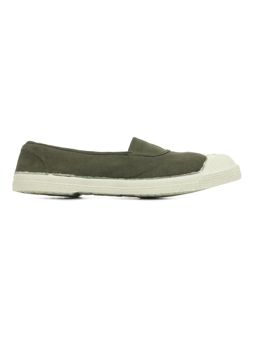 Baskets Bensimon Tennis Elastique Kaki