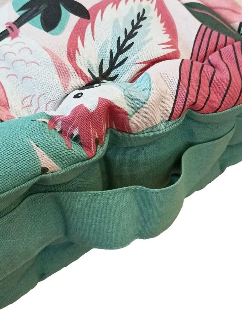 Coussin palette 60x120 cm graphique rose coton   Rose