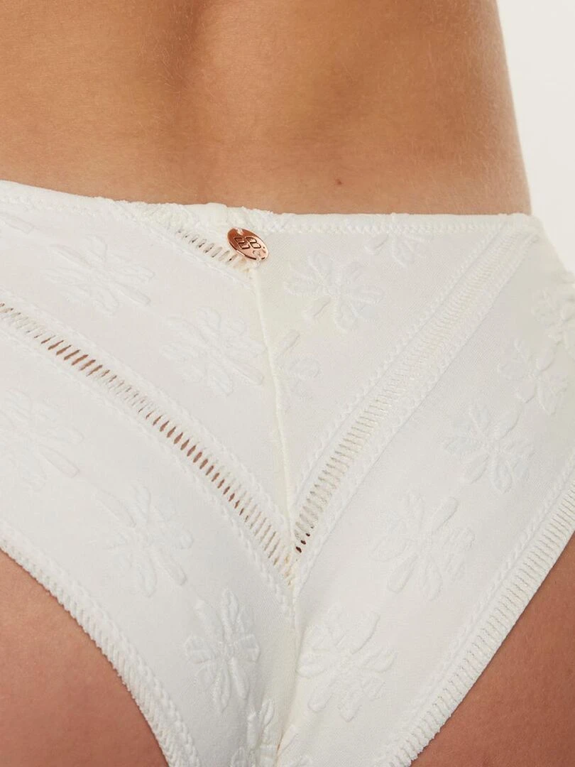 Slip tanga CASSIS   Brigitte Bardot Bain   Blanc