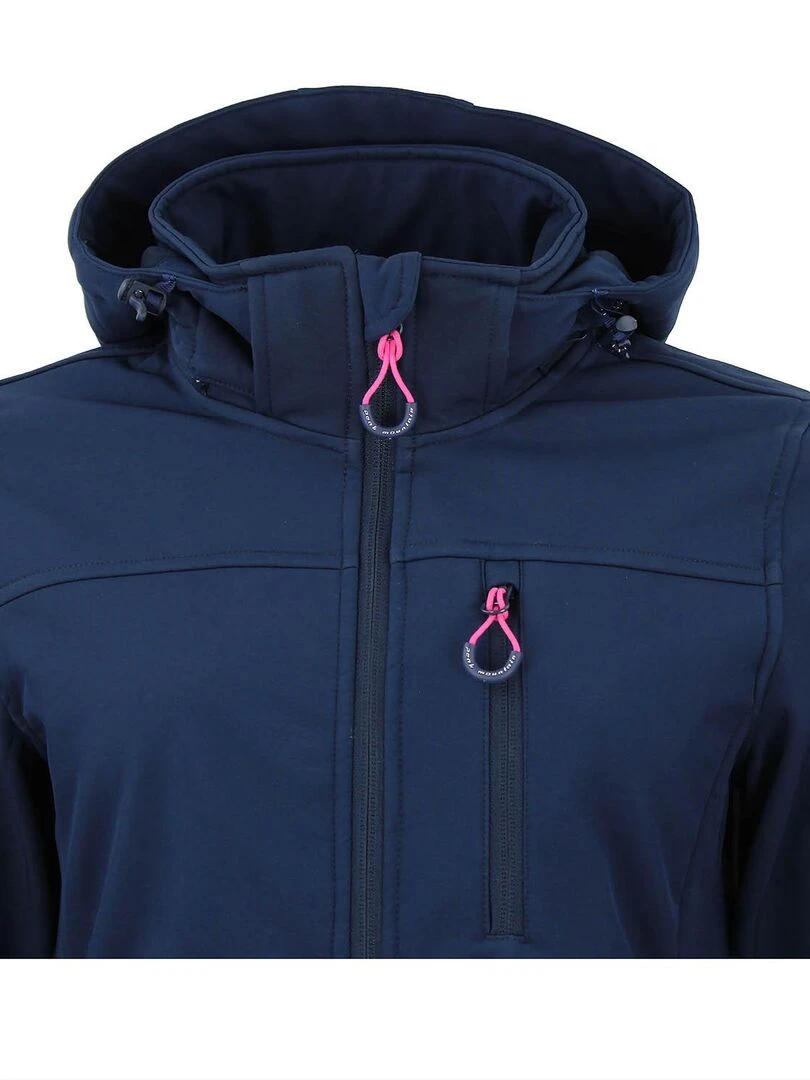 Blouson softshell ACLAUDIO   PEAK MOUNTAIN   Bleu marine