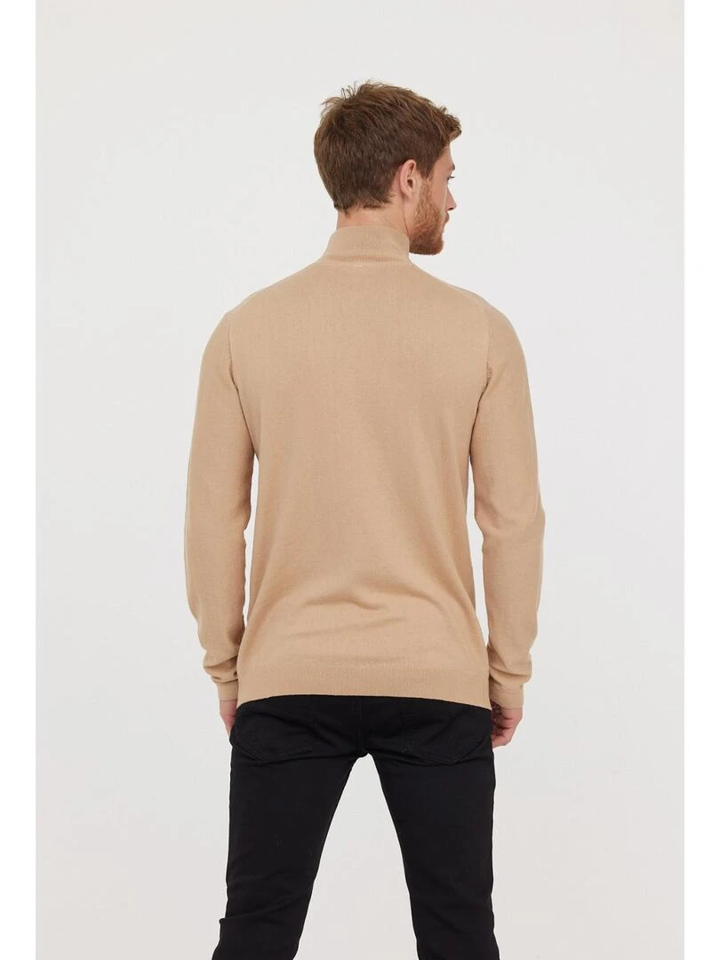 Lee Cooper   Pull manches longues coton regular CERIO   Beige argile