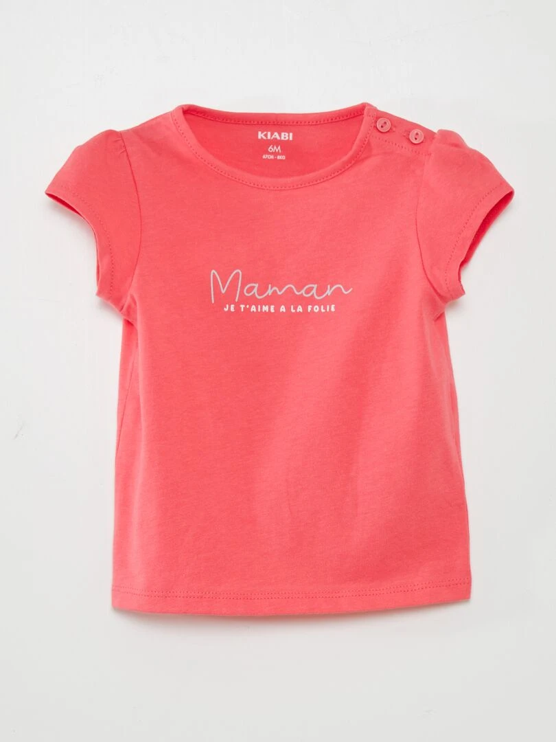 T shirt animé Rose