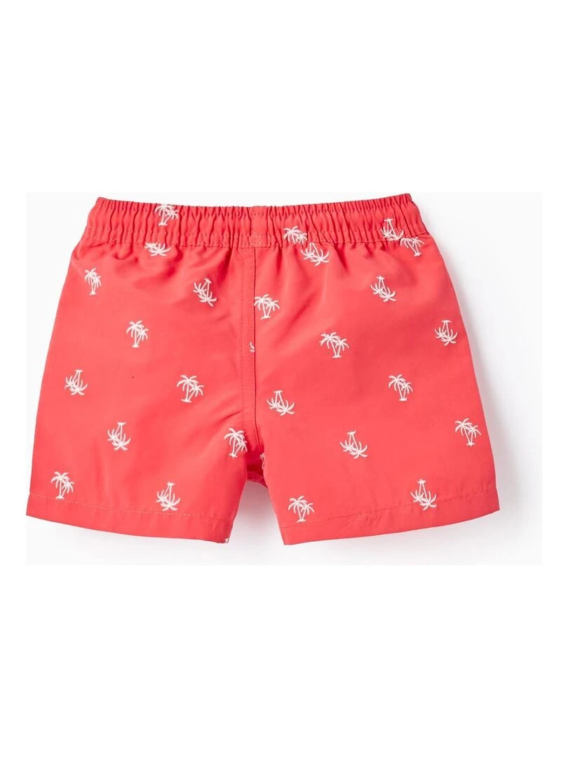 Short De Bain Avec Broderies Pour Bébé Garçon Rouge
