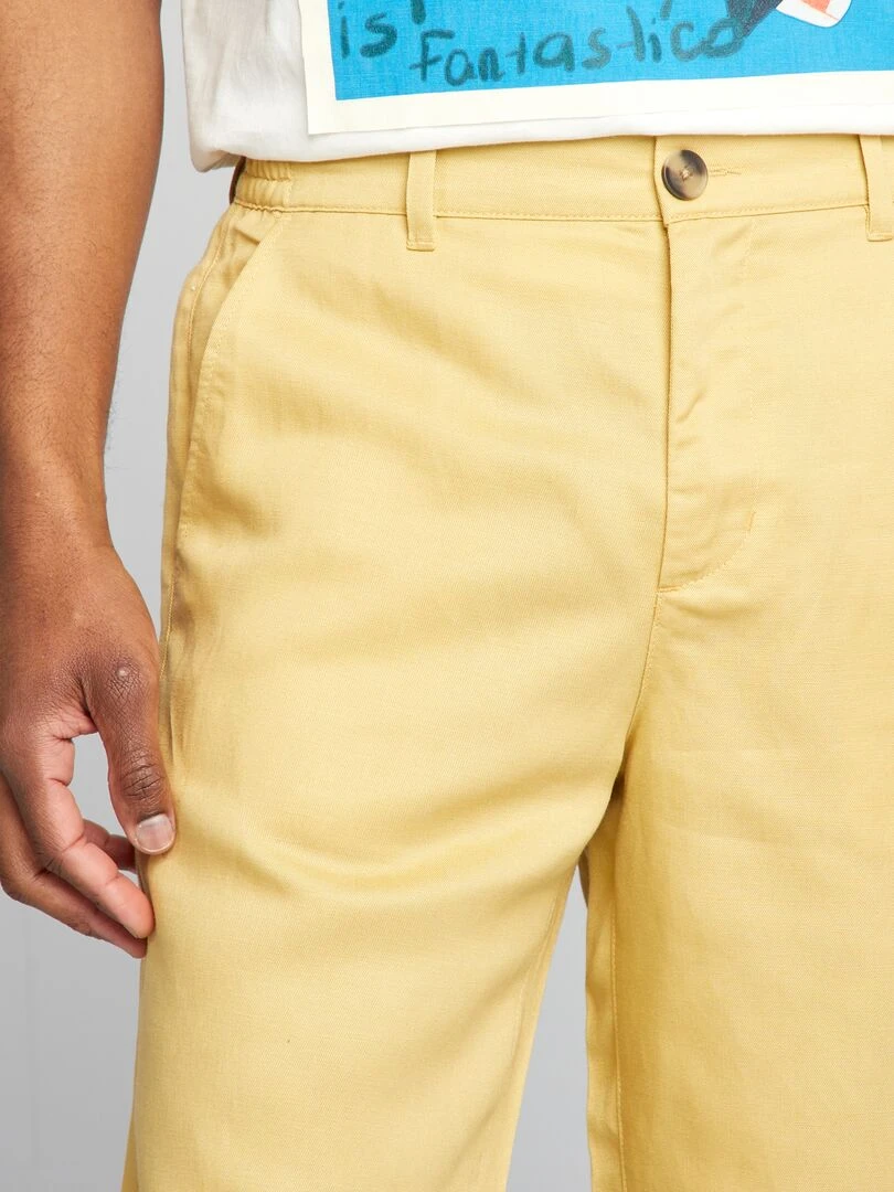 Bermuda en lin   Beige