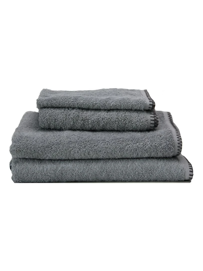 Serviette invité grand hôtel gris anthracite