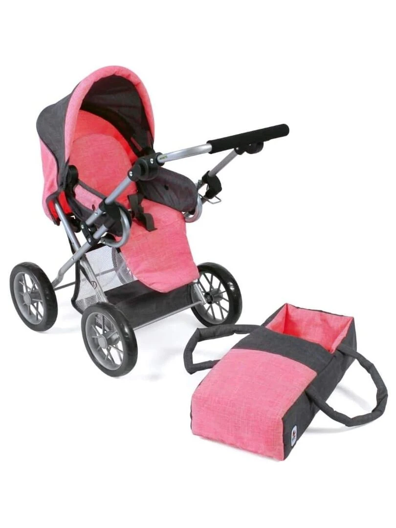 'leni' Landau Combiné Pour Poupée Gris Foncé Rose   N/A
