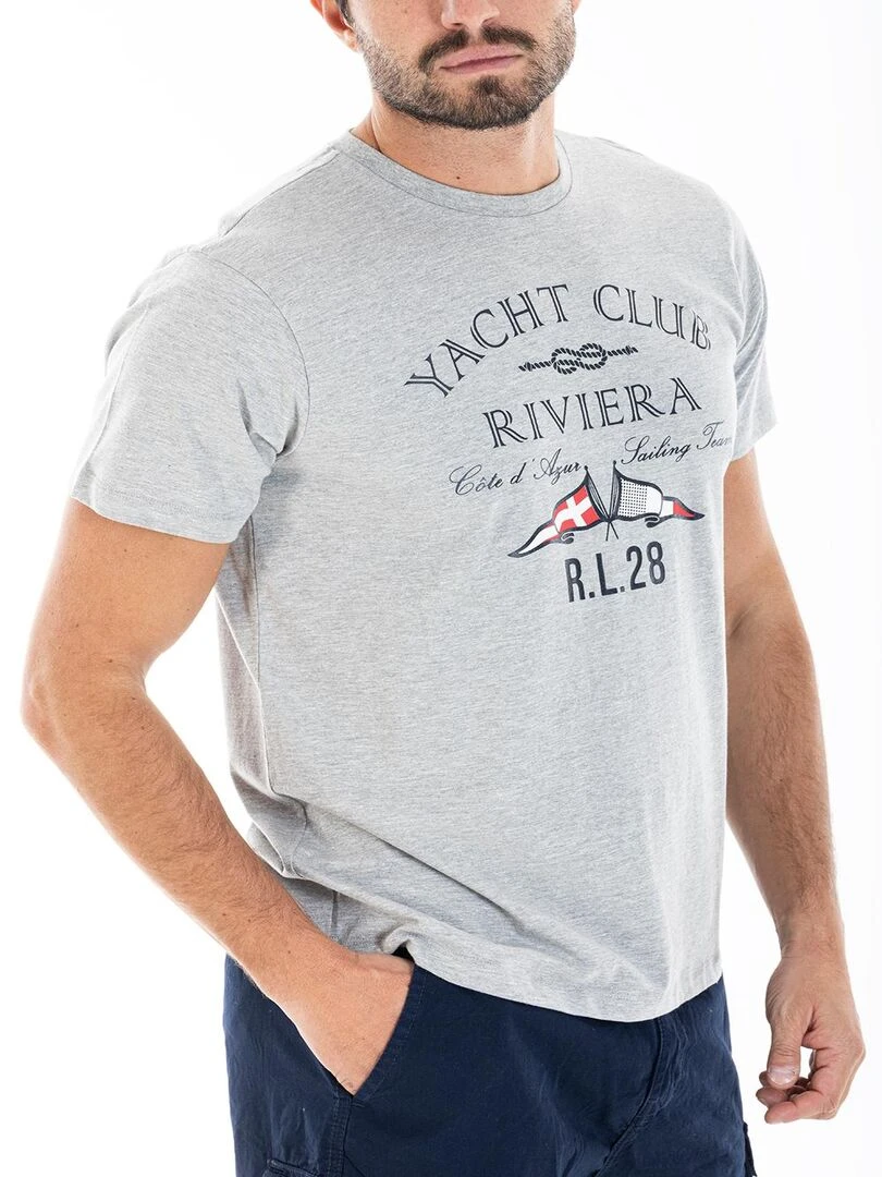 T shirt yachting CASSIO 'Rica Lewis'   Gris