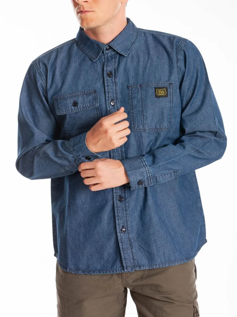 Chemise de travail en jeans MATT 'Rica Lewis' Bleu
