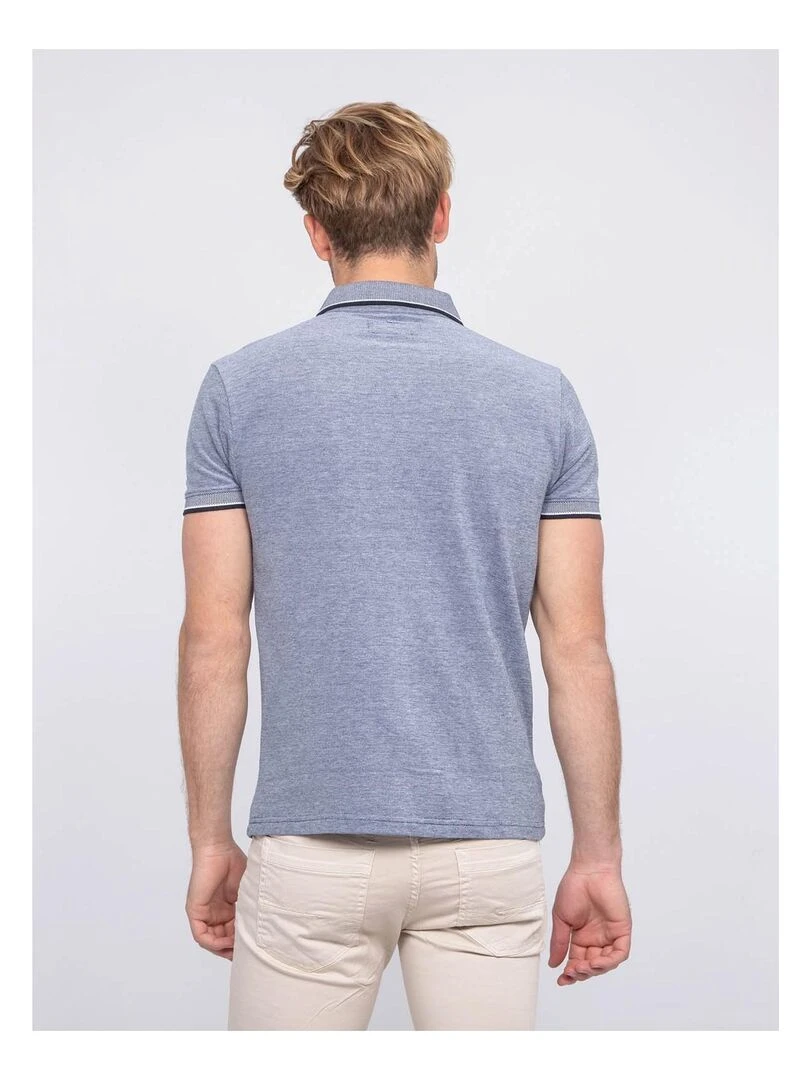 Polo pur coton PABEROL Bleu marine