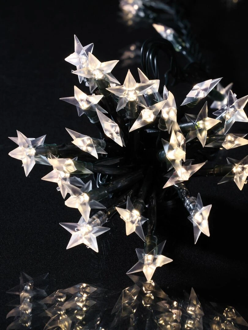 Guirlande lumineuse 60 Etoiles souples blanc Blanc