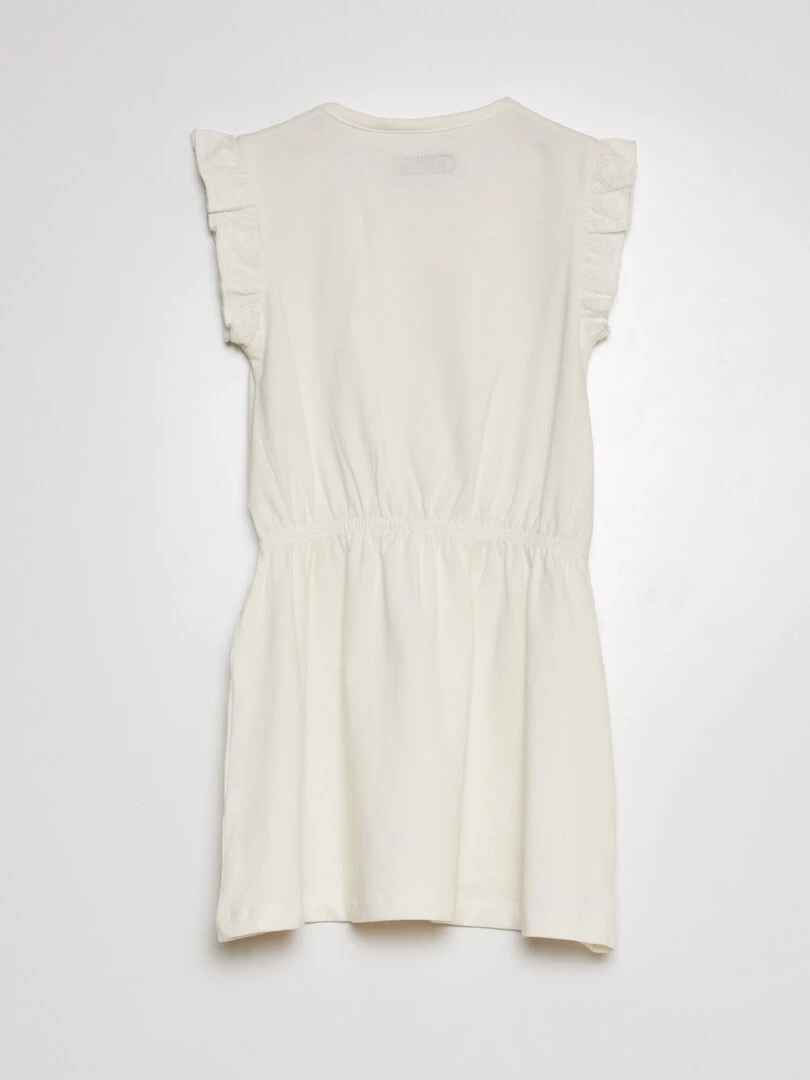 Robe avec dentelle blanc