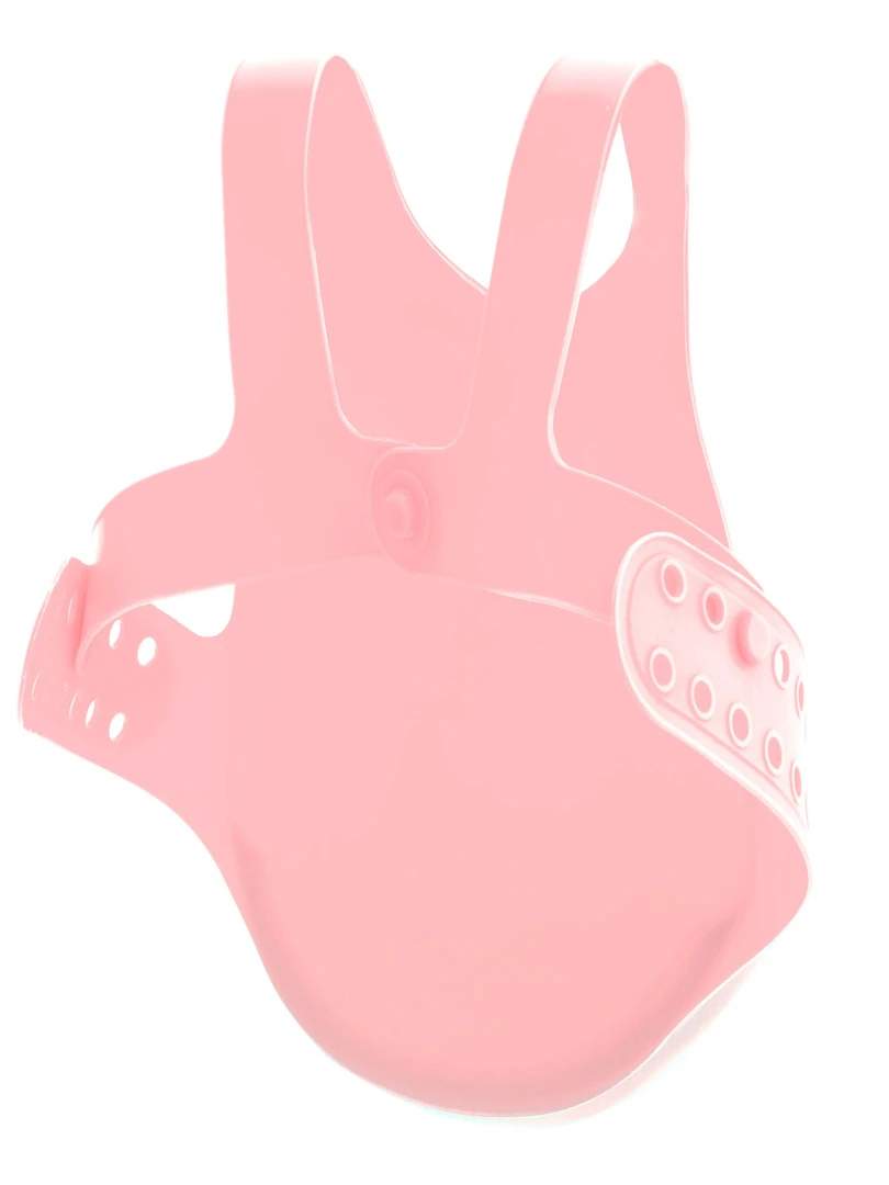 Bavoir Récupérateur En Silicone   Orange